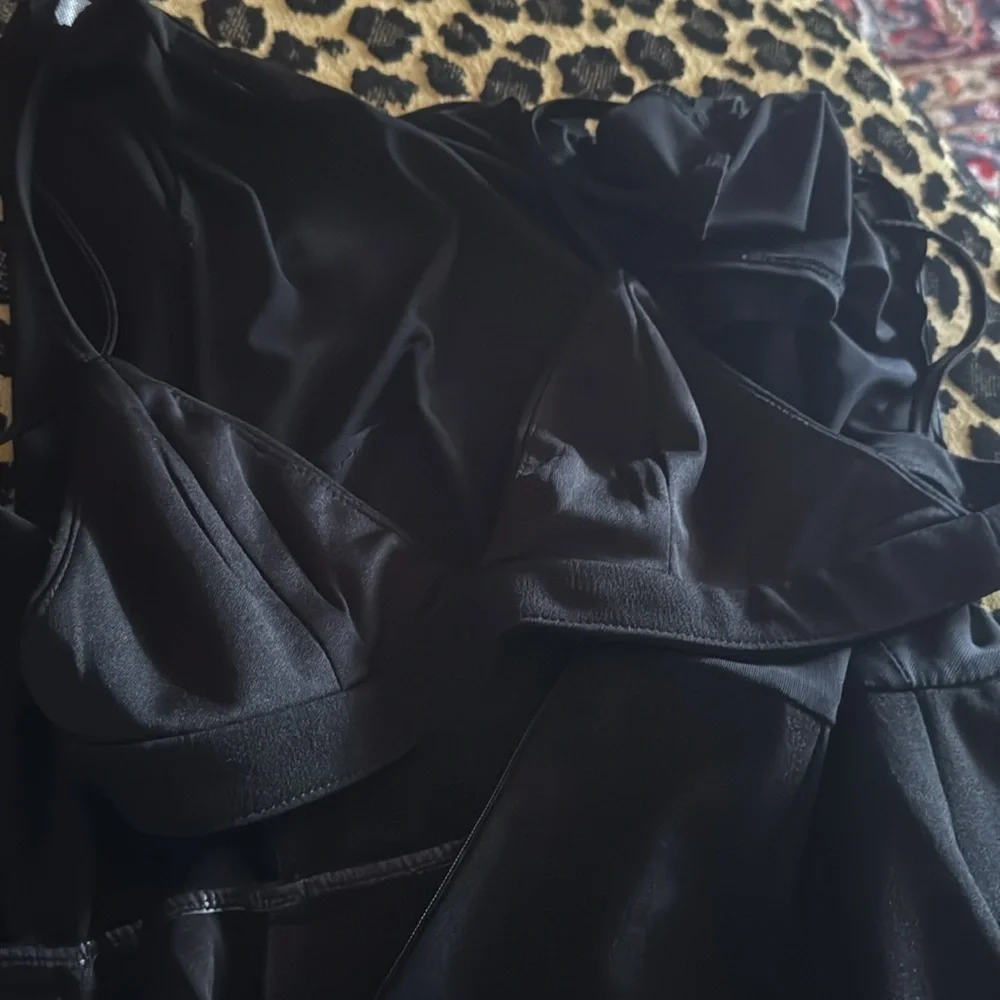 Black LBD w/sheer top & skort underneath. - Picture 8 of 8